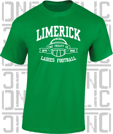 Ladies Football - Gaelic - T-Shirt Adult - Limerick