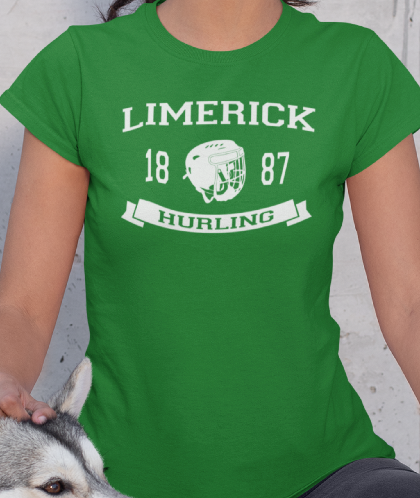 Hurling Helmet Design Ladies Skinny-Fit T-Shirt - All Counties Available