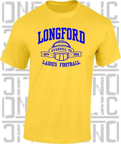 Ladies Football - Gaelic - T-Shirt Adult - Longford