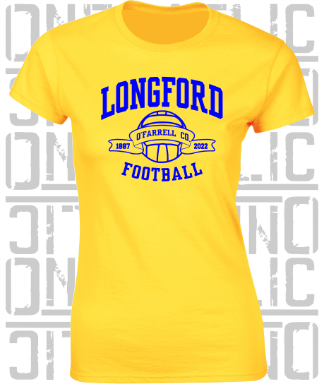 Football - Gaelic - Ladies Skinny-Fit T-Shirt - Longford
