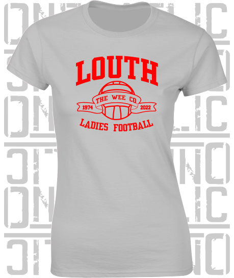 Ladies Football - Gaelic - Ladies Skinny-Fit T-Shirt - Louth