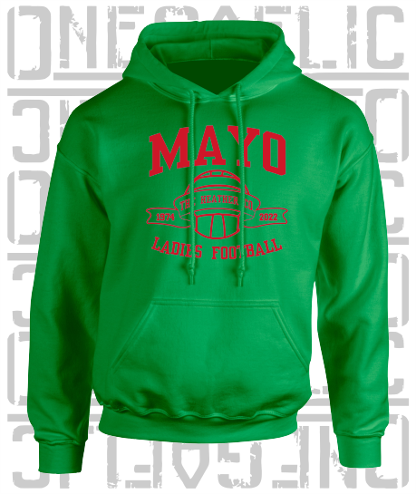 Ladies Gaelic Football Hoodie - Adult - All Counties Available