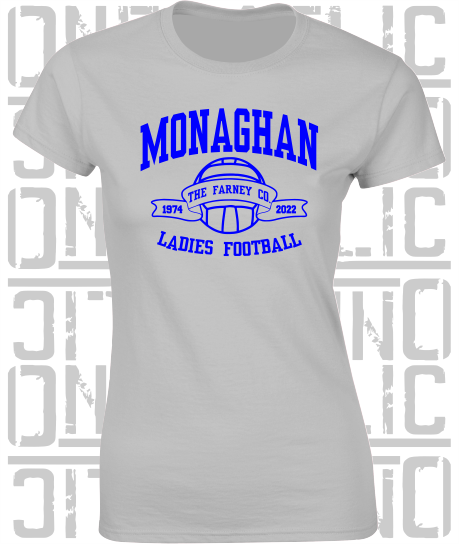 Ladies Football - Gaelic - Ladies Skinny-Fit T-Shirt - Monaghan