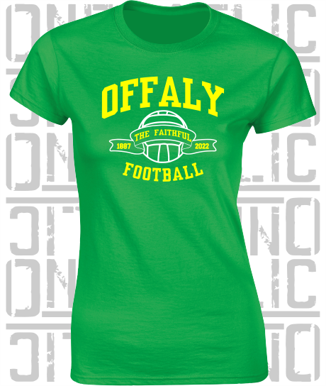 Football - Gaelic - Ladies Skinny-Fit T-Shirt - Offaly