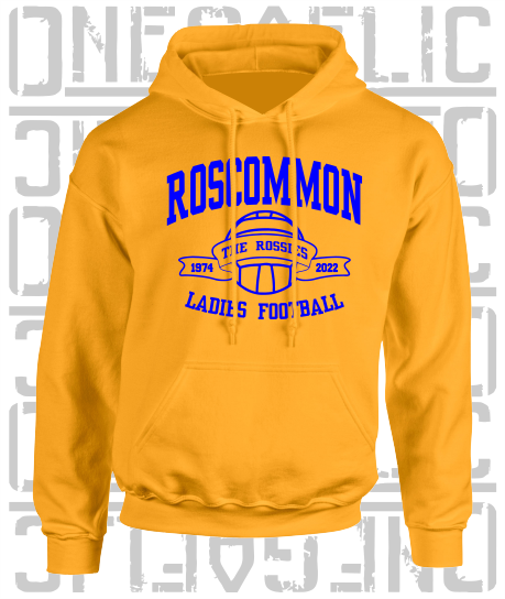 Ladies Football - Gaelic - Adult Hoodie - Roscommon