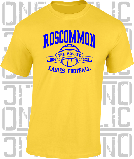 Ladies Football - Gaelic - T-Shirt Adult - Roscommon