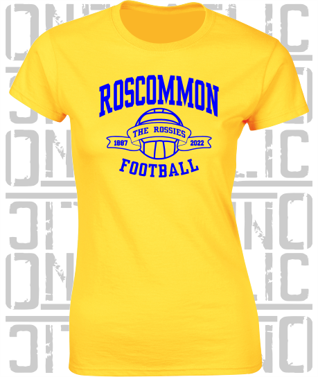 Football - Gaelic - Ladies Skinny-Fit T-Shirt - Roscommon