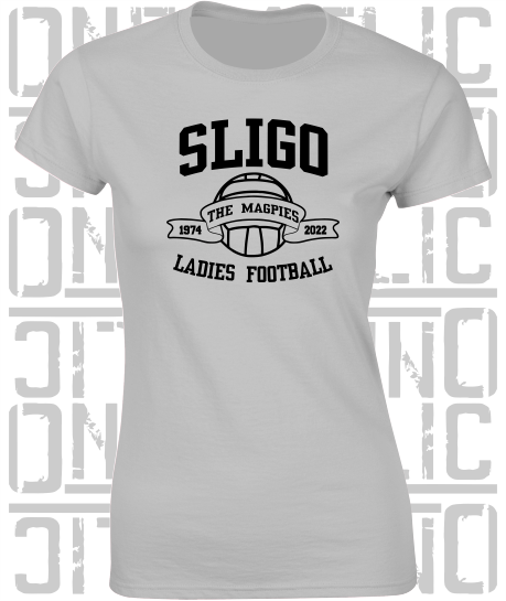 Ladies Gaelic Football T-Shirt - Ladies Skinny-Fit - All Counties Available