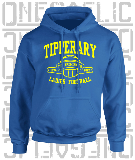 Ladies Football - Gaelic - Adult Hoodie - Tipperary