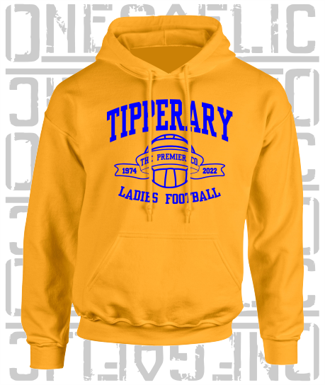 Ladies Football - Gaelic - Adult Hoodie - Tipperary