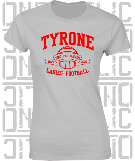 Ladies Gaelic Football T-Shirt - Ladies Skinny-Fit - All Counties Available