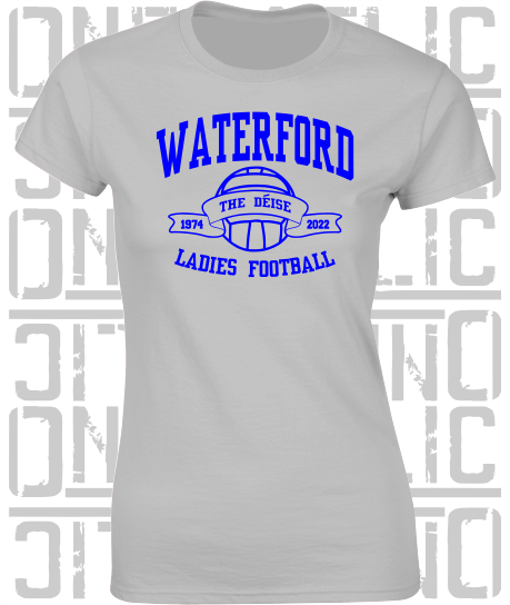 Ladies Gaelic Football T-Shirt - Ladies Skinny-Fit - All Counties Available