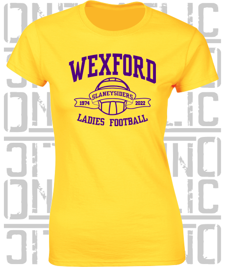 Ladies Gaelic Football T-Shirt - Ladies Skinny-Fit - All Counties Available