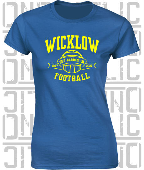 Football - Gaelic - Ladies Skinny-Fit T-Shirt - Wicklow