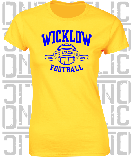 Football - Gaelic - Ladies Skinny-Fit T-Shirt - Wicklow