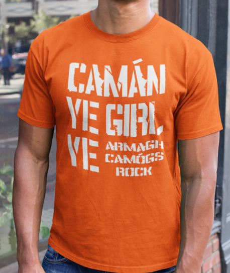 Camán Ye Girl Ye, Camogie T-Shirt Adult - All Counties Available