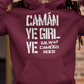 Camán Ye Girl Ye, Camogie Hoodie - Adult - All Counties Available