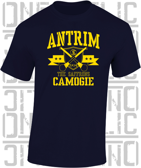 Crossed Hurls Camogie T-Shirt Adult - All Counties Available