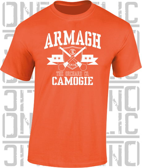 Crossed Hurls Camogie T-Shirt Adult - All Counties Available