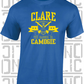 Crossed Hurls Camogie T-Shirt Adult - Clare