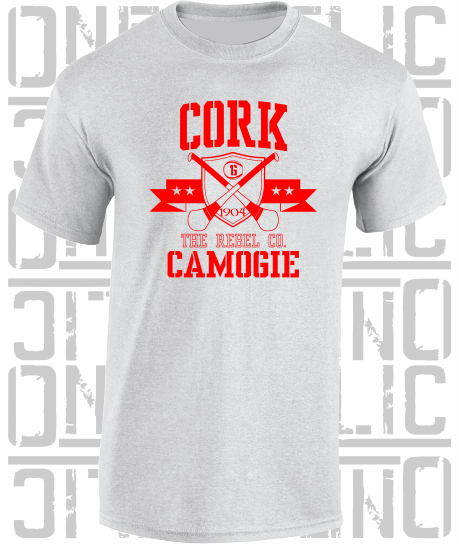 Crossed Hurls Camogie T-Shirt Adult - All Counties Available