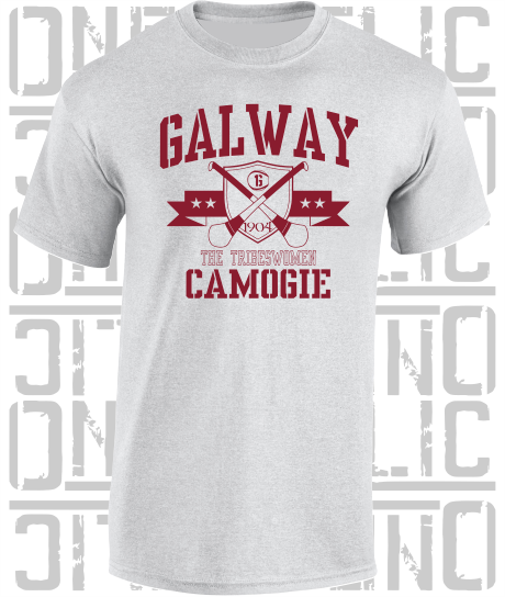 Crossed Hurls Camogie T-Shirt Adult - All Counties Available