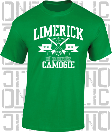 Crossed Hurls Camogie T-Shirt Adult - All Counties Available