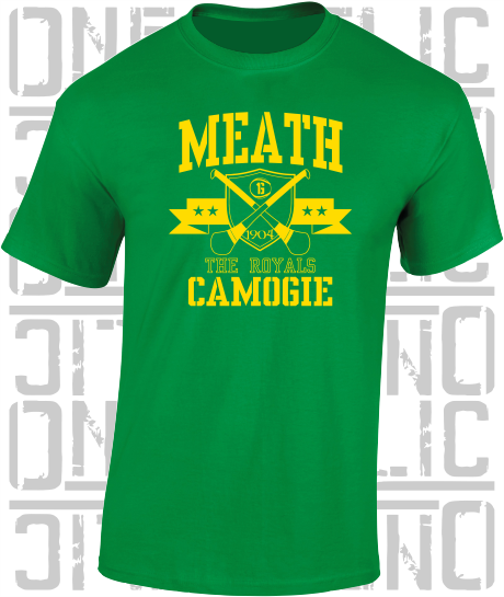 Crossed Hurls Camogie T-Shirt Adult - Meath