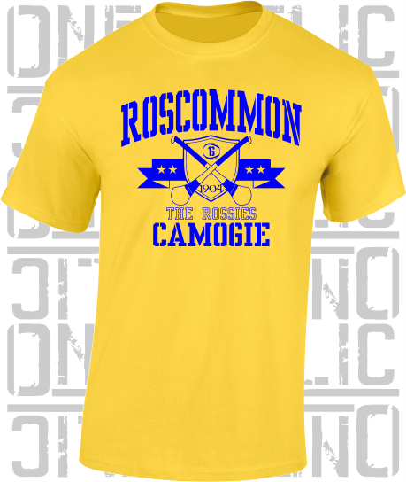 Crossed Hurls Camogie T-Shirt Adult - All Counties Available