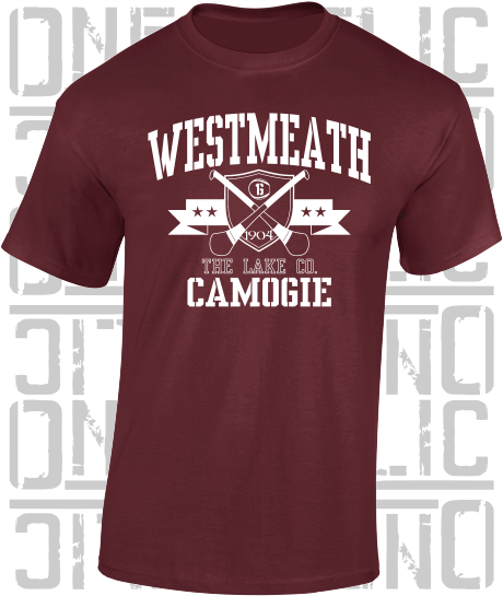 Crossed Hurls Camogie T-Shirt Adult - Westmeath