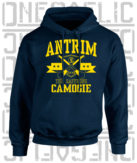 Crossed Hurls Camogie Hoodie - Adult - Antrim