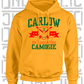 Crossed Hurls Camogie Hoodie - Adult - Carlow