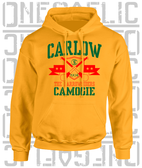 Crossed Hurls Camogie Hoodie - Adult - Carlow