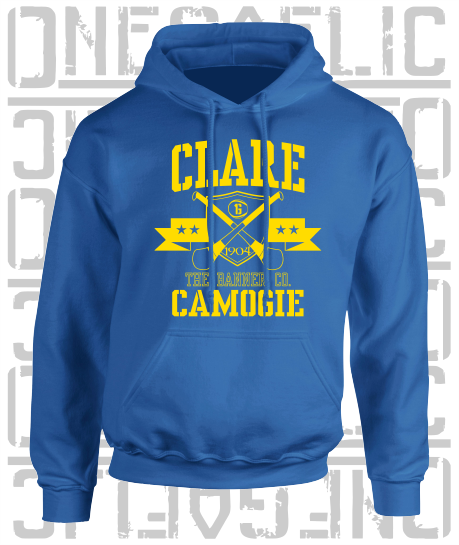 Crossed Hurls Camogie Hoodie - Adult - Clare