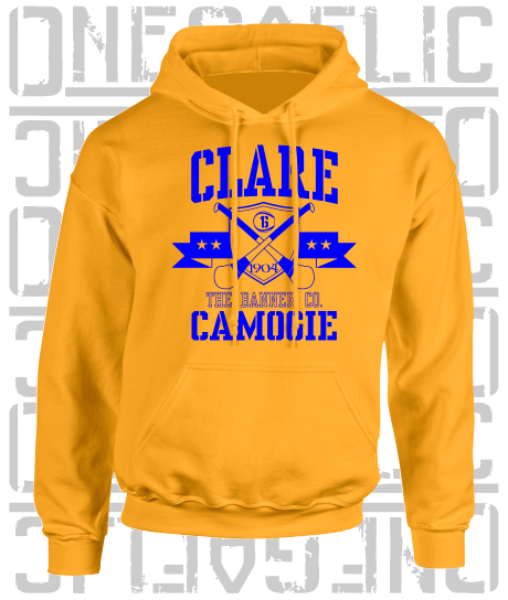 Crossed Hurls Camogie Hoodie - Adult - Clare