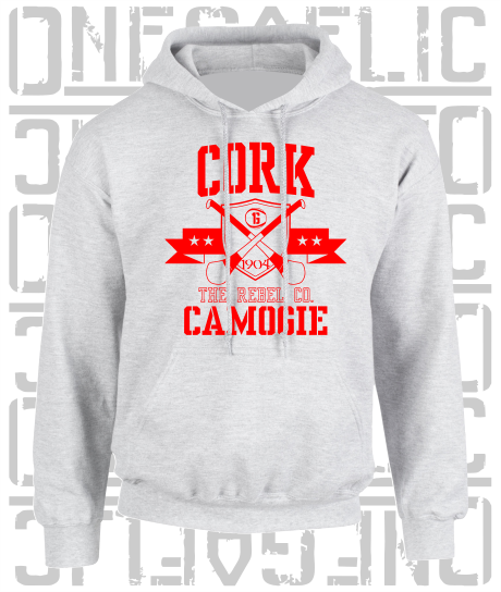 Crossed Hurls Camogie Hoodie - Adult - Cork