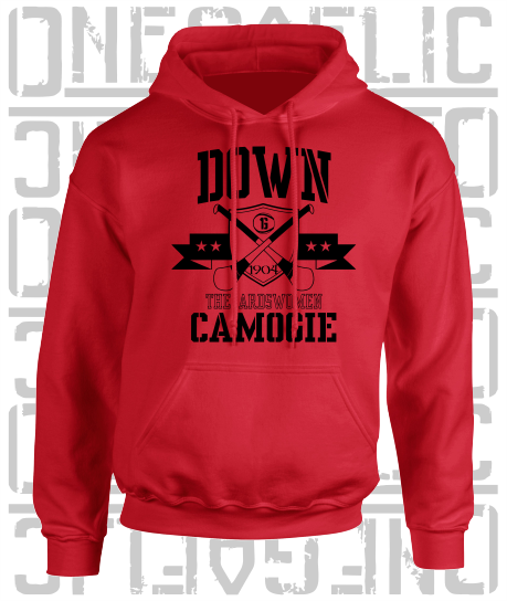 Crossed Hurls Camogie Hoodie - Adult - Down
