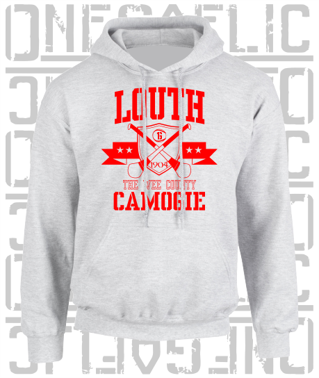 Crossed Hurls Camogie Hoodie - Adult - Louth