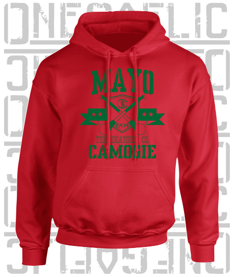 Crossed Hurls Camogie Hoodie - Adult - Mayo