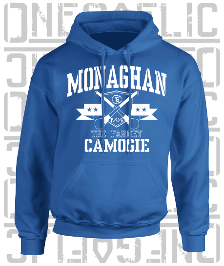 Crossed Hurls Camogie Hoodie - Adult - Monaghan