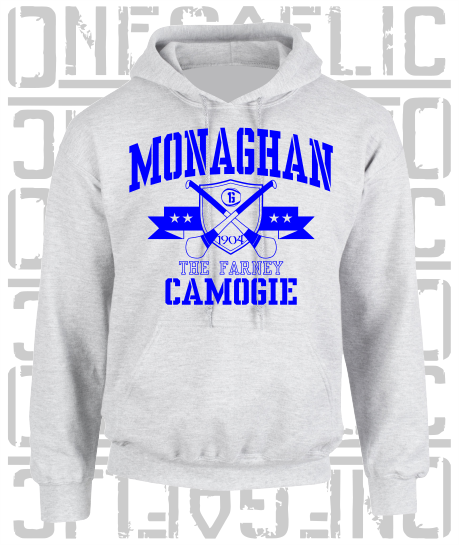 Crossed Hurls Camogie Hoodie - Adult - Monaghan
