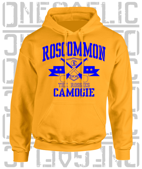 Crossed Hurls Camogie Hoodie - Adult - Roscommon
