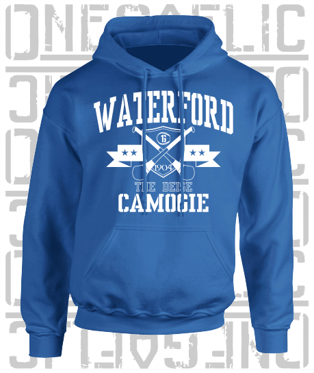 Crossed Hurls Camogie Hoodie - Adult - Waterford