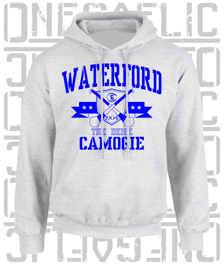 Crossed Hurls Camogie Hoodie - Adult - Waterford