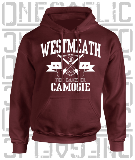 Crossed Hurls Camogie Hoodie - Adult - Westmeath