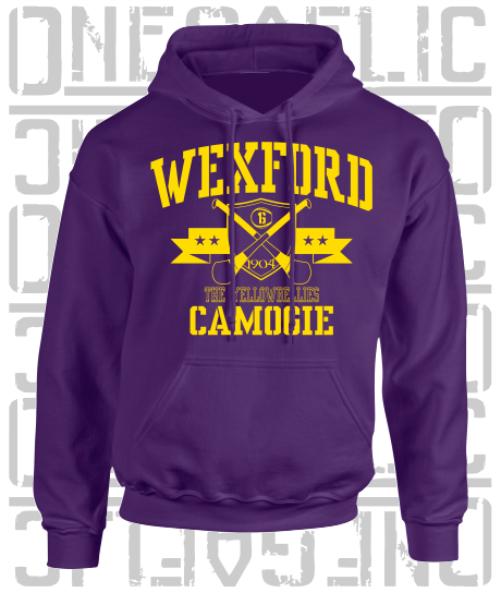Crossed Hurls Camogie Hoodie - Adult - Wexford