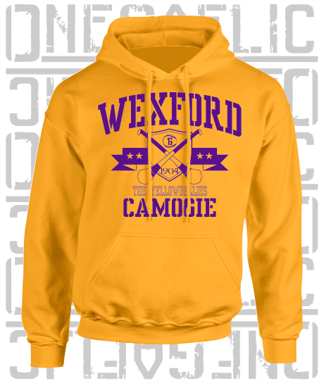 Crossed Hurls Camogie Hoodie - Adult - Wexford
