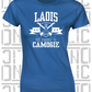 Crossed Hurls Camogie T-Shirt - Ladies Skinny-Fit - Laois
