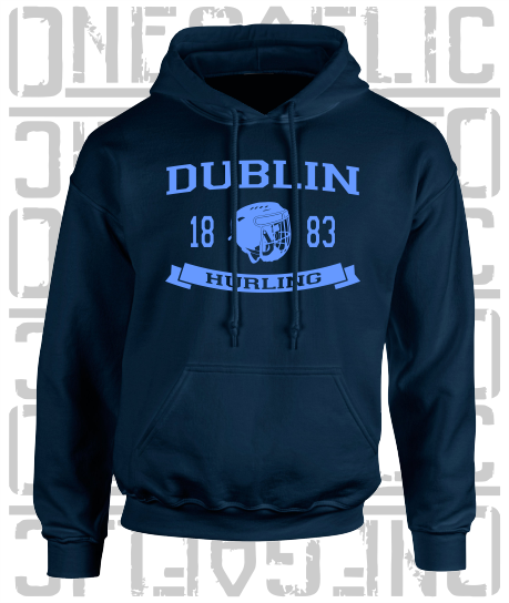 Hurling Helmet Design Hoodie - All Counties Available - Adult