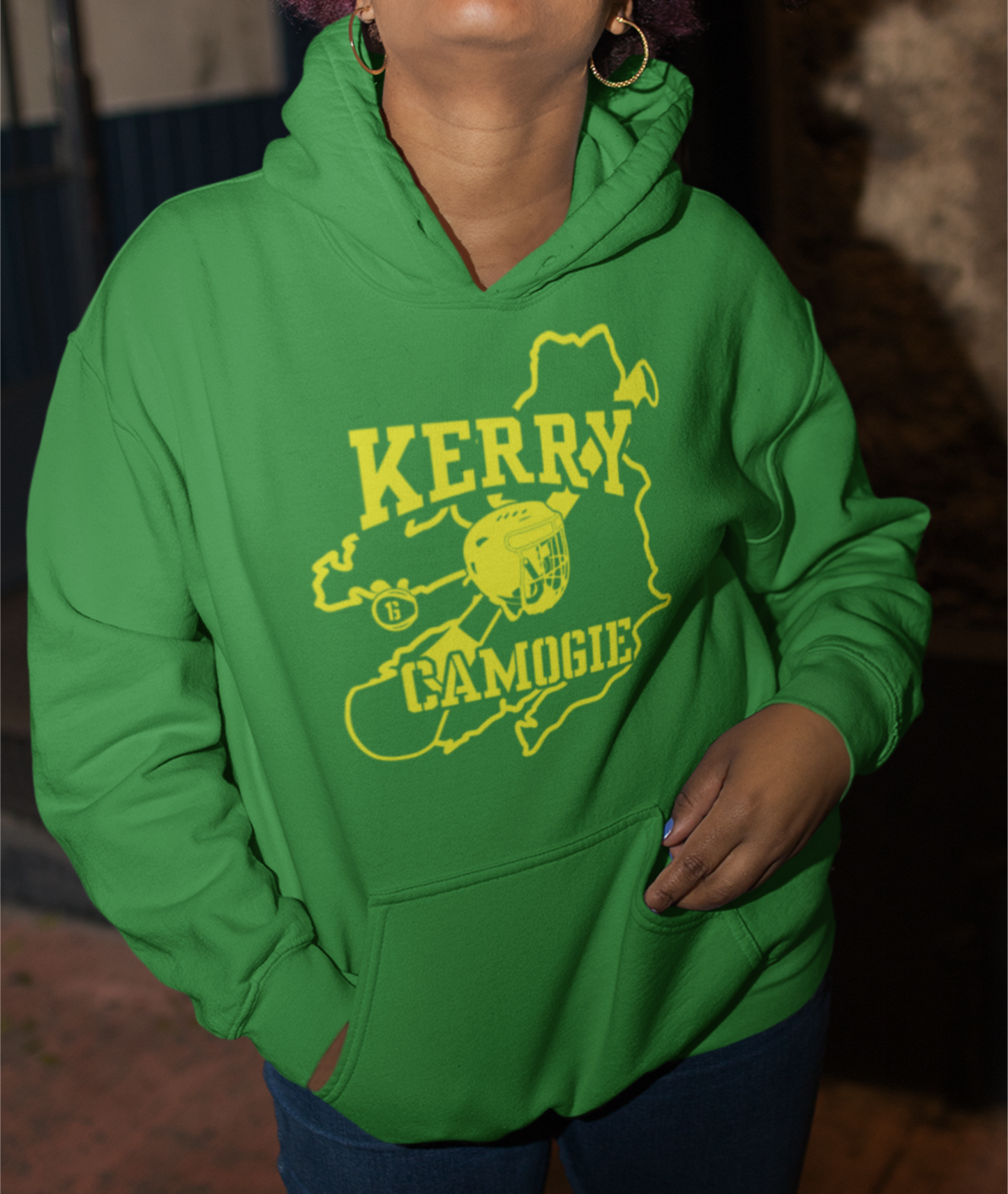 County Map Camogie Hoodie - Adult - All Counties Available